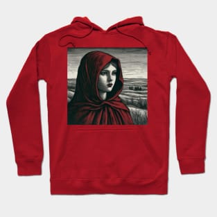 Red Caped Woman Hoodie